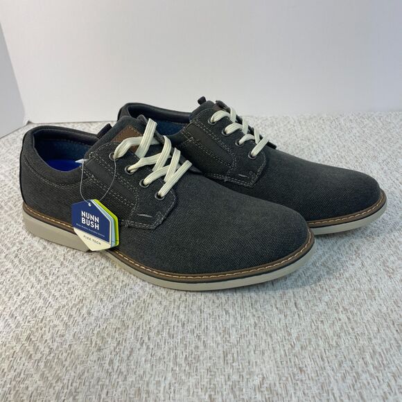 Nunn Bush Mens 8.5 M Otto Cnv Pt Ox Comfort Shoes Gunmetal Gray NIB main image 9